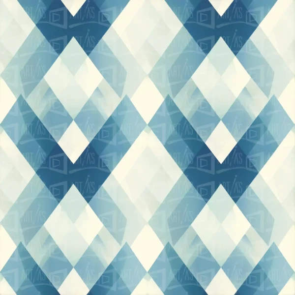 Patrón abstracto con formas geométricas en tonos azules y blancos. | CUADROS DE ATREZZO PARA CINE Y PUBLICIDAD
